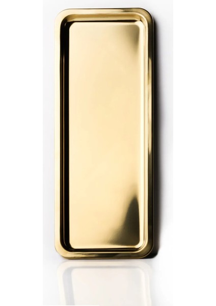 Dörtgen Gold Sunum Tepsisi Dekoratif Çay Kahve Servis Tepsisi modelleri