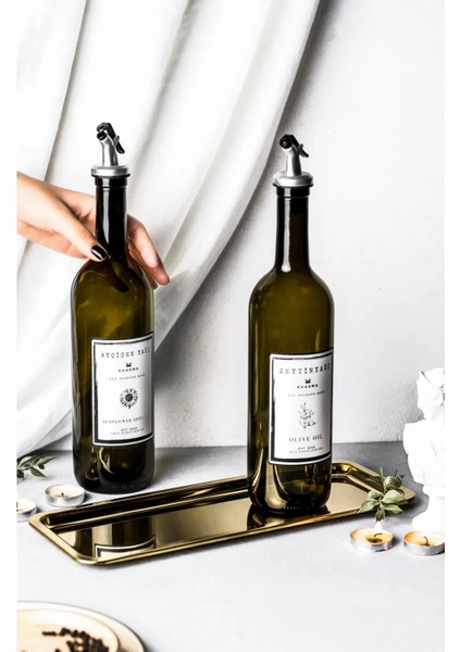 Dörtgen Gold Sunum Tepsisi Dekoratif Çay Kahve Servis Tepsisi fiyatları