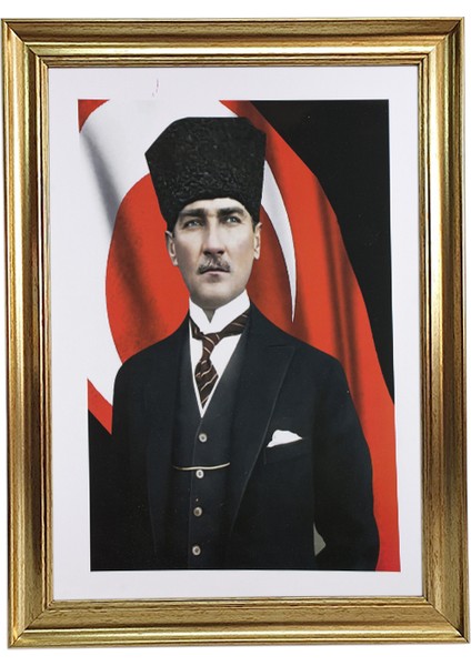 Altın Renkli Çerçeveli Tablo