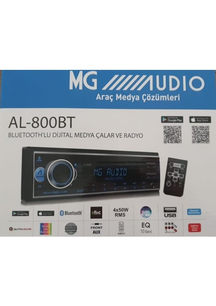 Mg Audio AL-800 Bt Alpaline Üretimi Profesyonel Oto Teyp