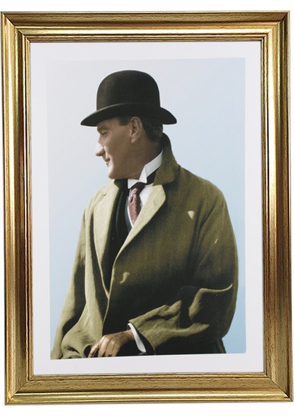 Altın Renkli Çerçeveli Tablo