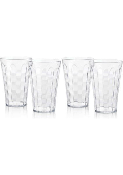 Pırlanta Bardak 4'lü Set 475 ml Şeffaf