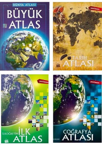 Karatay Yayınları 4 Atlas Kitabı Set