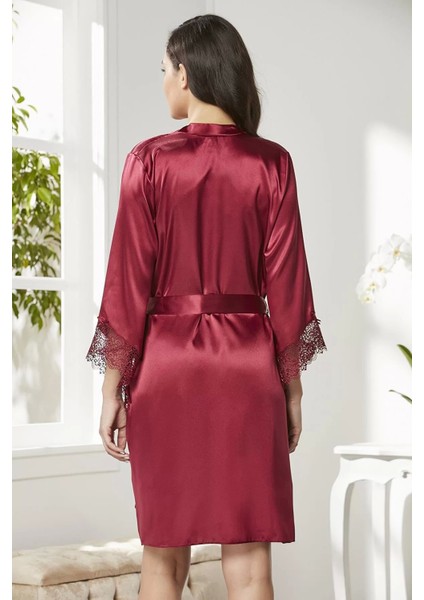 Saten Altılı Çeyiz Seti - 6040 Bordo