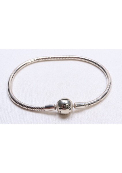 Charm Uyumlu Yılan Bileklik, Essence Ball Klips, Ahşap Kutu Içerisinde