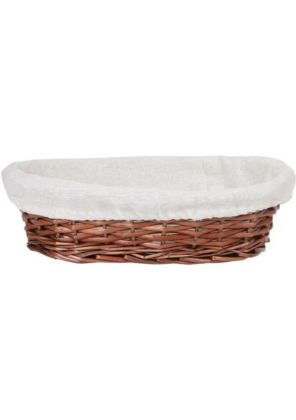 Hasır Bezli Oval Sepet 28 cm (ES-2820)