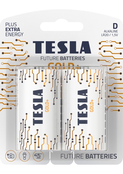 Gold+ Serisi  D Alkalin Pil Geleceğin Pilleri