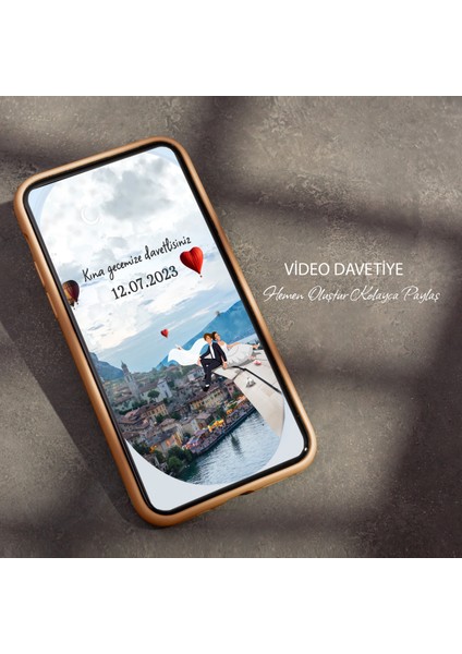 Uçak Kanadı Animasyonlu Dijital Davetiye