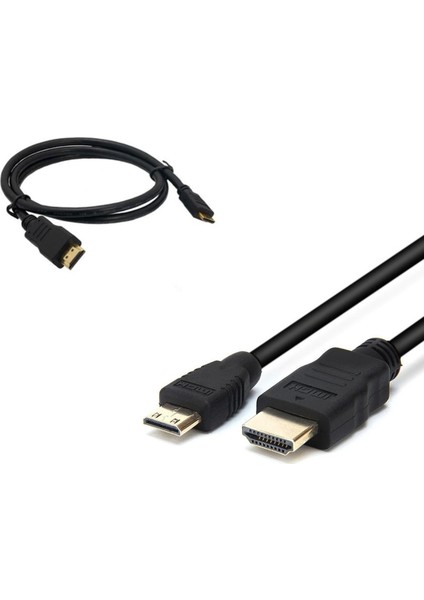 HDMI To Mini HDMI Altın Uçlu Kablo 1.5m