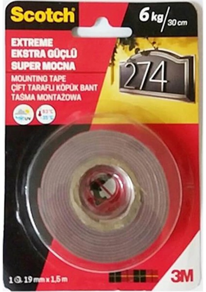 Extra Güçlü Montaj Bandı 4002