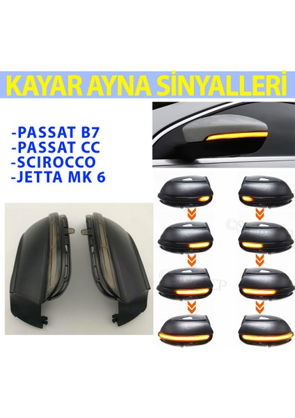 Jetta Mk6 Kayar Sinyal- Jetta Kayar LED Ayna Sinyali