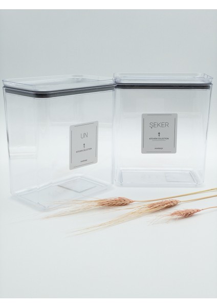 Saklama Kavanozu/Kutusu 2.6litre ~ (Un-Şeker)