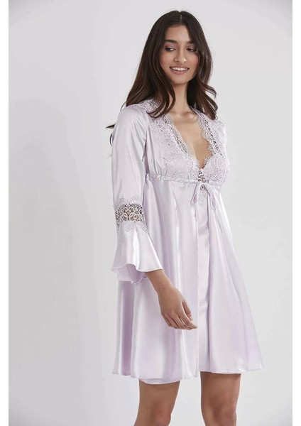 Kadın Saten Altılı Çeyiz Seti - 6325 Viola fiyatları