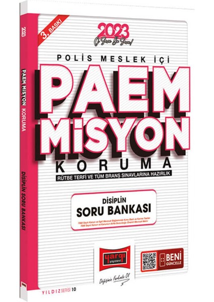 2023 Yıldız Serisi PAEM Misyon Koruma Rütbe Terfi ve Tüm Branş Sınavlarına Hazırlık Disiplin Soru Bankası