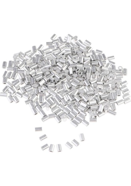 1000PCS Balıkçılık Alüminyum Kollu 0.8mm 1.2mm 1.5mm - 1mm
