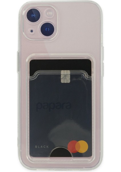 Apple iPhone 14 Kılıf Kart Şeffaf Silikon - Şeffaf fiyatları