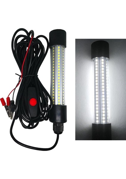 LED Fıshıng Hızlı Boge 12V Sualtı Dalgıç Gece Crappie Shad Squid Cazibe Beyaz indirimleri