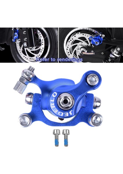 Elektrikli Scooter Disk Fren Sol Kaliper Elektrikli Mini Bisiklet Kid Cep Sol Mavi