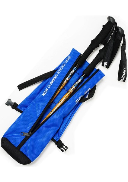2x Oxford Yürüyüş Çubuğu Taşıma Çantası Su Geçirmez Trekking Yürüyüş Direği Çantası Mavi fiyatları