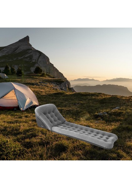 Kamp Şişme Hava Yatak Hafif Akın Hava Yatak Pad Trekking Gri Hava Valf modelleri