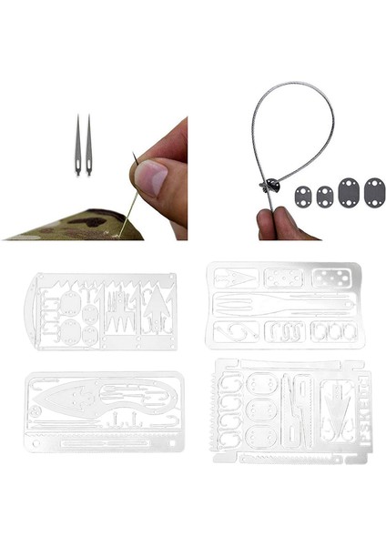 Kart Survival Card Fishing Gear Dış Mekan Kamp Yürüyüşü indirimleri
