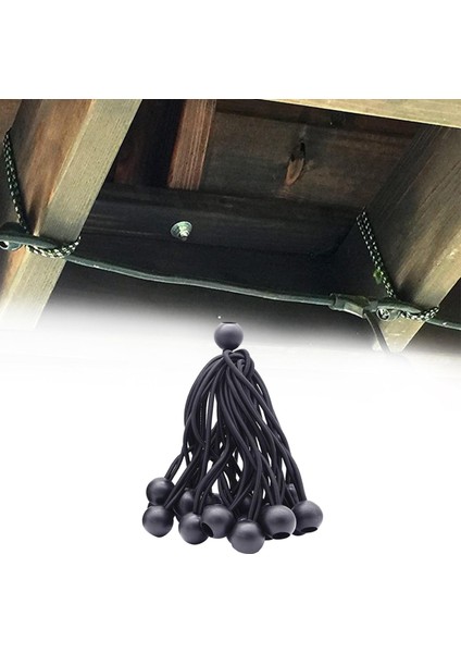 10PCS/SET Dayanıklı Top Bungee Kordonları Çadır Muşamba Bağları Kanopi Için Kanopi Için Kayış fiyatları
