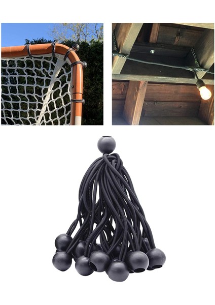 10PCS/SET Dayanıklı Top Bungee Kordonları Çadır Muşamba Bağları Kanopi Için Kanopi Için Kayış fırsatları