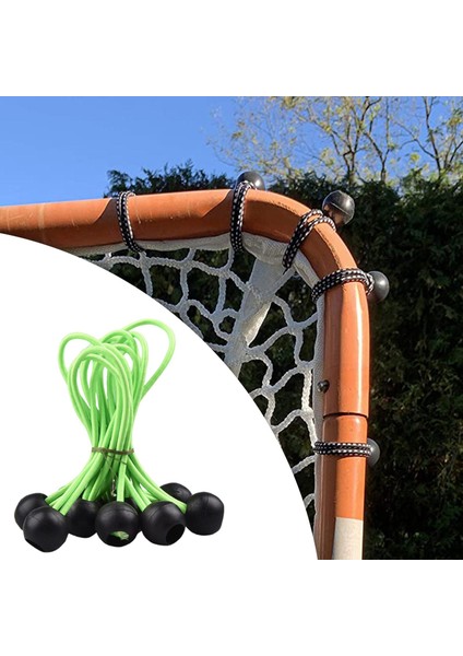 10PCS/SET Dayanıklı Top Bungee Kordonları Çadır Muşamba Bağları Kanopi Yeşil Için Bağ Aşağı Kayış modelleri