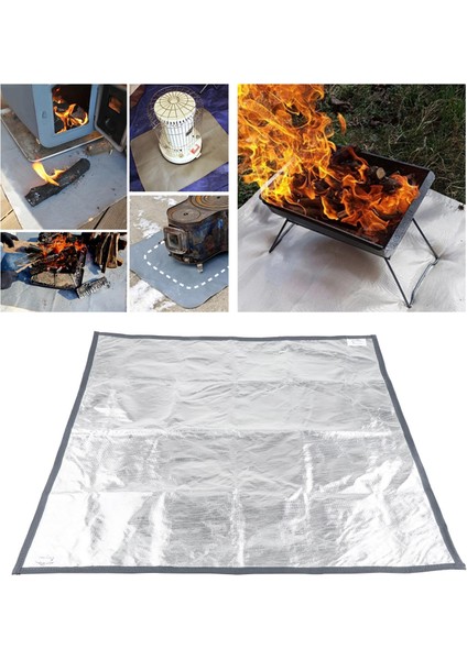 Fireproof Mat Yangın Yastığı Çim Sıcaklığa Dayanıklı Ahşap Yanma Avlusu S 60X60CM modelleri