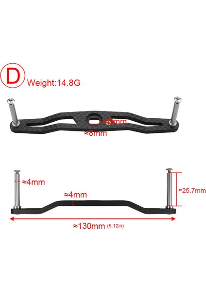 Karbon Fiber Yemleme Kolu Hafif Balıkçılık Aksesuarları Düğme D(Yurt Dışından) fırsatları