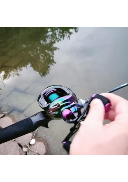 Baitcasting Balıkçı Makarası 7.2: 1 Oran Metal Balıkçı Tuzlu Su Mikro Sağ El