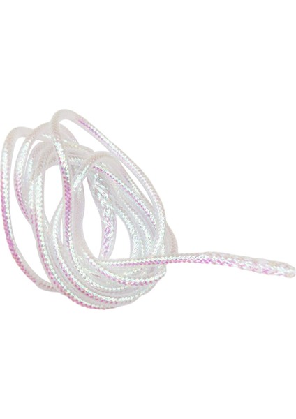 4m Mylar Örgülü Sinek Bağlama Malzemeleri Balıkçılık Diy Aleti Beyaz Aracı 2mm