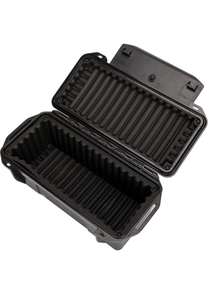 Su Geçirmez Takım Kutusu Kap Kilitlenebilir Taşıma Kasası Hava Geçirmez Depolama Çantası Siyah 200X98X82MM