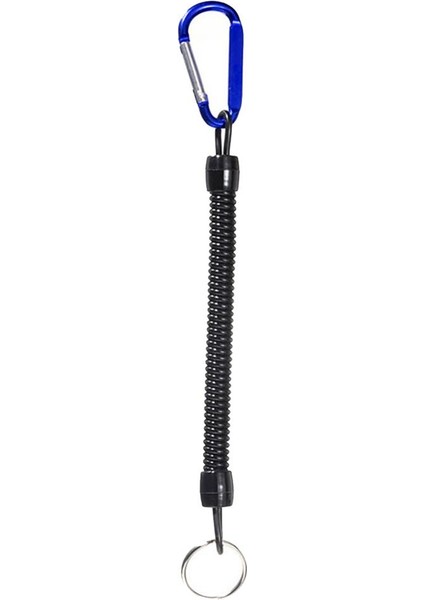 Buzlu Geri Çekilebilir Balıkçılık Kordonları Bobin Dudak Tutamakları 100-120 cm - Mavi