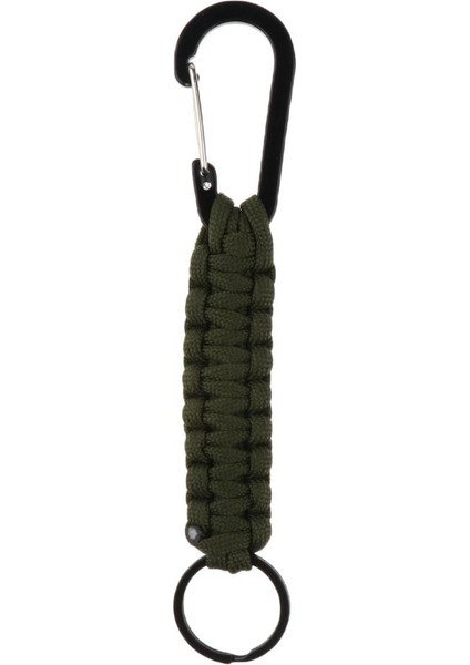 Açık Kamp Yürüyüş Molle Paracord Keychain Carabiner Green fiyatları