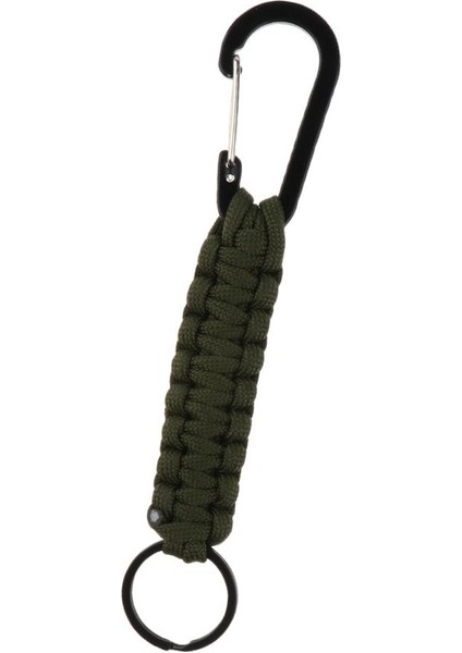 Açık Kamp Yürüyüş Molle Paracord Keychain Carabiner Green indirimleri