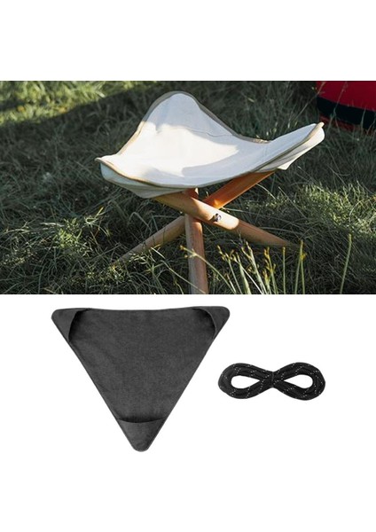 Taşınabilir Katlanır Tripod Tabure Bez Açık Balıkçılık Tembel Sandalye Koltuk Kumaş Yeşil(Yurt Dışından)