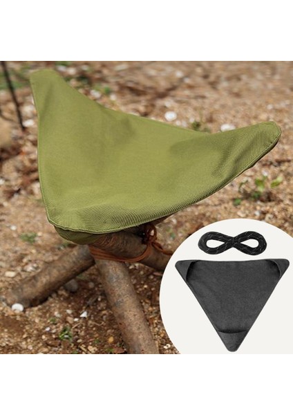Taşınabilir Katlanır Tripod Tabure Bez Açık Balıkçılık Tembel Sandalye Koltuk Kumaş Yeşil(Yurt Dışından)