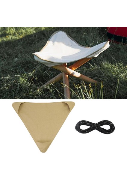 Tripod Dışkısı Bezi Balıkçı Koltuk Kumaş Tuval Yürüyüş Için Hafif Haki