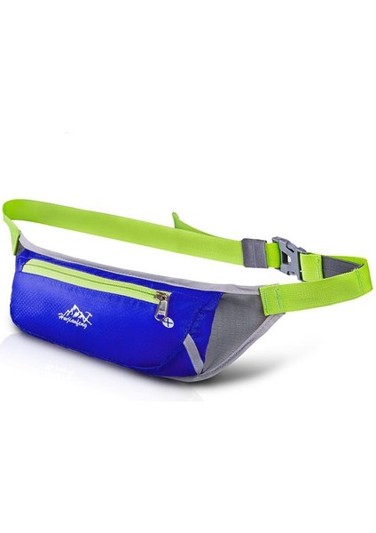 Su Geçirmez Naylon Bel Çantası Açık Hava Koşu Tırmanma Spor Kemeri Koyu Mavi indirimleri