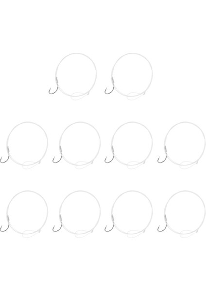 10 Parça Yüksek Karbon Çelik Balıkçılık Kanca Barb Kanca Cazibesi # 10 #