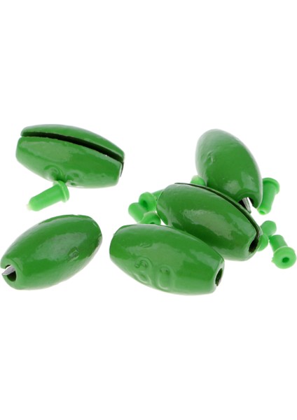 Zeytin Balıkçılığı Set Ağırlıkları Dostu 2/5/7/15/20/25/30/5/70G - Yeşil, 30G 5 Pcs