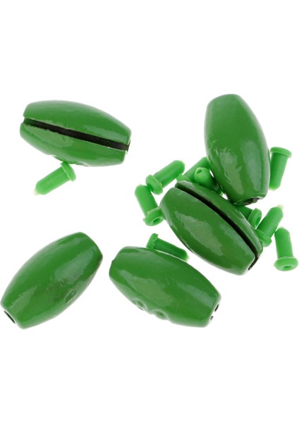 Zeytin Balıkçılığı Set Ağırlıkları Dostu 2/5/7/15/20/25/30/5/70G - Yeşil, 30G 5 Pcs