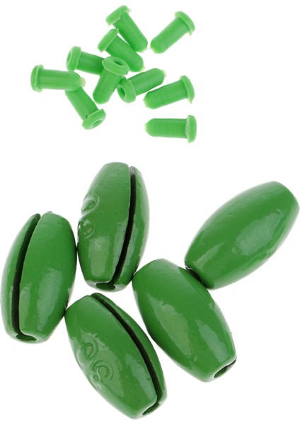 Zeytin Balıkçılığı Set Ağırlıkları Dostu 2/5/7/15/20/25/30/5/70G - Yeşil, 30G 5 Pcs