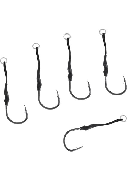 5 Adet, Pe Line 8# ile Kancalar Metal Jigging Tuzlu Su Kancası