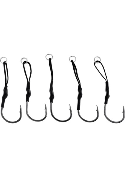 5 Adet, Pe Line 8# ile Kancalar Metal Jigging Tuzlu Su Kancası fiyatları