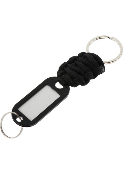Açık Kamp Lanyard Keychain Carabiner Hayatta Kalma Kiti Siyah