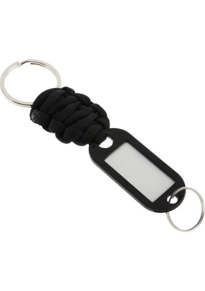 Açık Kamp Lanyard Keychain Carabiner Hayatta Kalma Kiti Siyah fırsatları