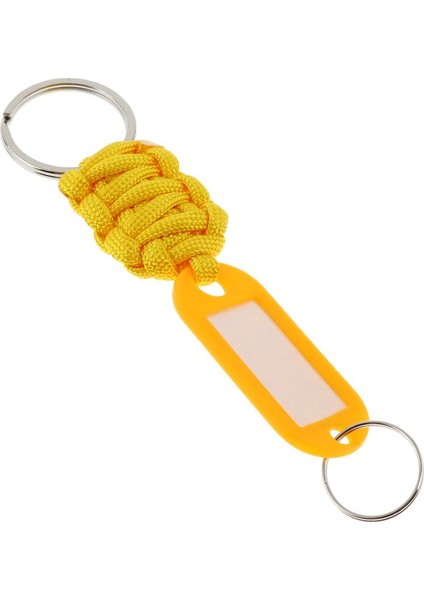 Açık Kamp Kampı Keydek Keychain Carabiner Hayatta Kalma Kiti Sarı