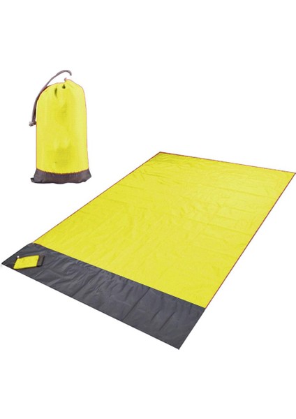 Plaj Battaniye Su Geçirmez Piknik Sayfası Paspas Hızlı Kurutma Halı Sarı modelleri